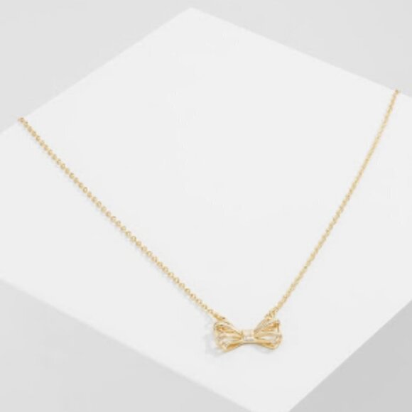 💕TED BAKER LONDON💕 Signy Sweetie Bow Pendant Necklace ~ Gold NWT - Picture 6 of 12
